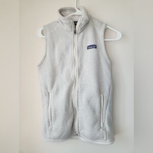 Patagonia White Fleece Vest